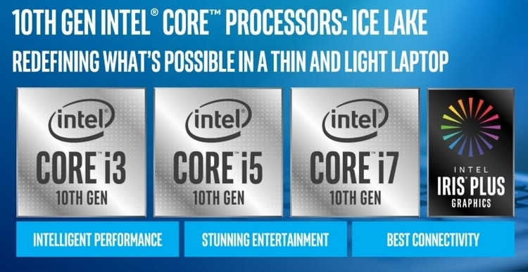 Intel представила первые процессоры Core 10-го поколения — мобильные 10-нм Ice Lake